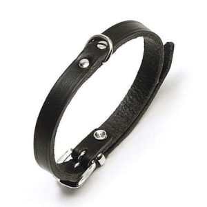Karlie RONDO Halsband genietet - Schwarz - 18 mm, 47 cm