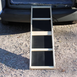 Easy-Hopper Hunderampe Standard Natur mit Feinriefengummimatte