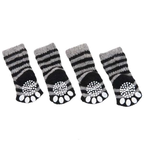 Karlie Doggy Socks Hundesocken 4er Set - Schwarz/Grau - M – Bild 5