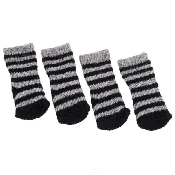 Karlie Doggy Socks Hundesocken 4er Set - Schwarz/Grau - M – Bild 4