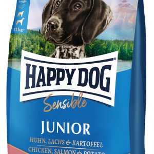 HappyDog Sensi Junior Lachs Kart 4kg